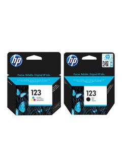 HP Pack of 2 HP 123 Original Ink Cartridge Set Black & Tri Colour  - Image 1