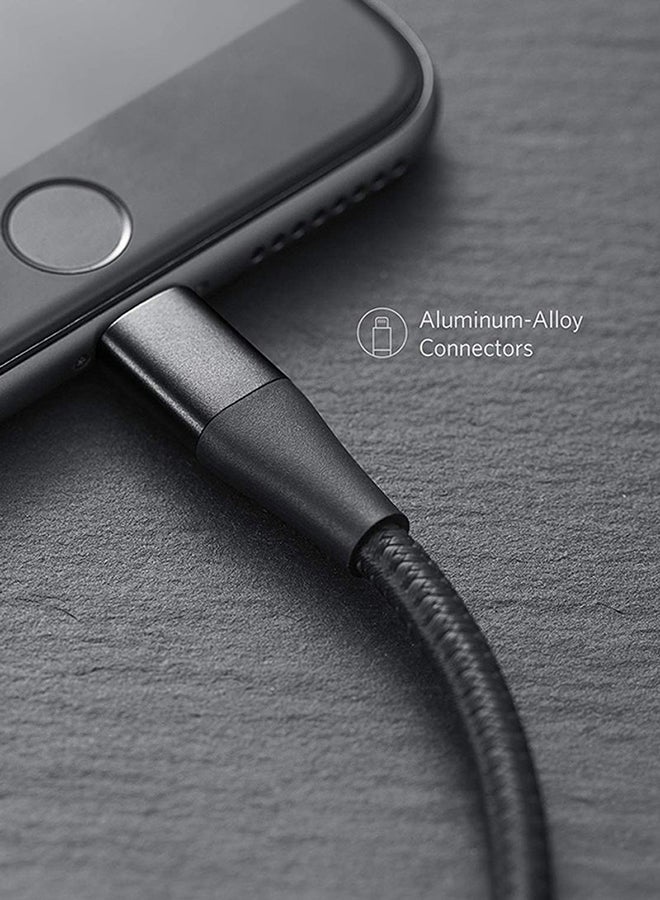 Anker - Powerline+ II Charging Cable (3ft) MFi Certified for iPhone 11/11 Pro/11 Pro Max/Xs/XS Max/XR/X / 8/8 Plus / 7/7 Plus / 6/6 Plus / 5 / 5S Black - Image 1