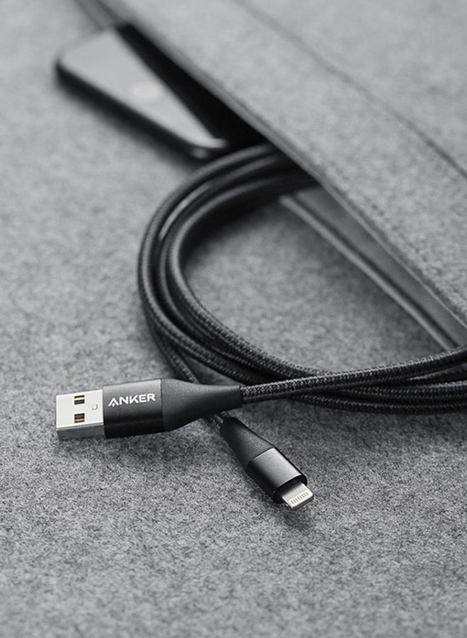 Anker - Powerline+ II Charging Cable (3ft) MFi Certified for iPhone 11/11 Pro/11 Pro Max/Xs/XS Max/XR/X / 8/8 Plus / 7/7 Plus / 6/6 Plus / 5 / 5S Black - Image 1