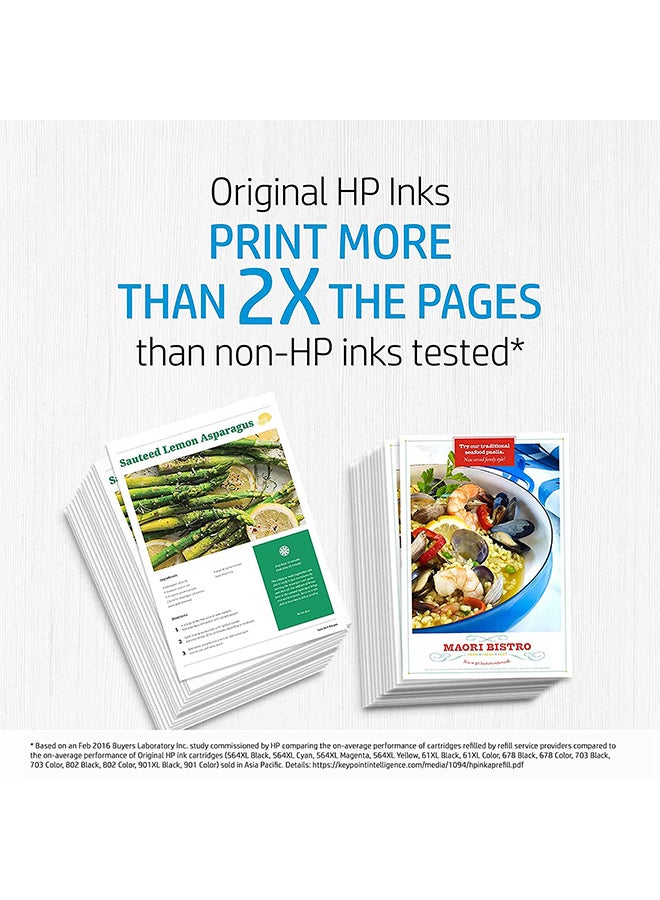 HP - Pack of 2 HP 123 Original Ink Cartridge Set Black & Tri Colour - Image 1