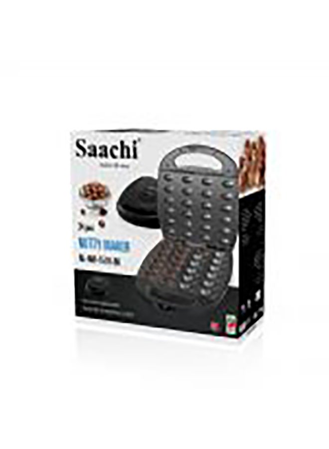 Saachi - 24-Piece Nutty Maker with Non-Stick Plate and Automatic Temperature Control 1400 W NL-NM-1518-WH White - Image 1