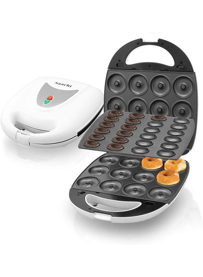 Saachi - 24-Piece Nutty Maker with Non-Stick Plate and Automatic Temperature Control 1400 W NL-NM-1518-WH White - Image 1