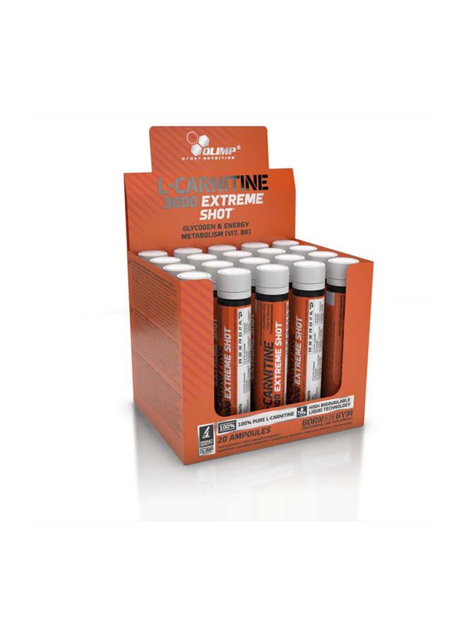 Olimp - L-Carnitine 3000 Extreme Shot Orange 20 x 25 ml - Image 1