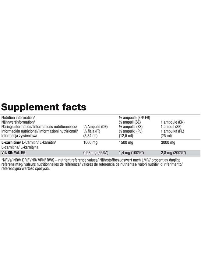 Olimp - L-Carnitine 3000 Extreme Shot Orange 20 x 25 ml - Image 1
