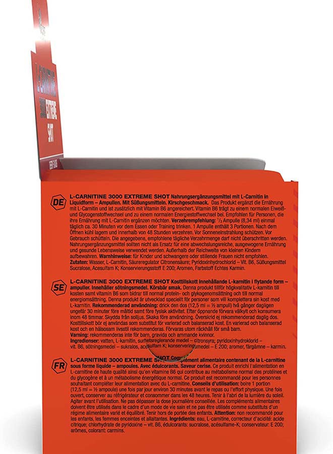 Olimp - L-Carnitine 3000 Extreme Shot Orange 20 x 25 ml - Image 1