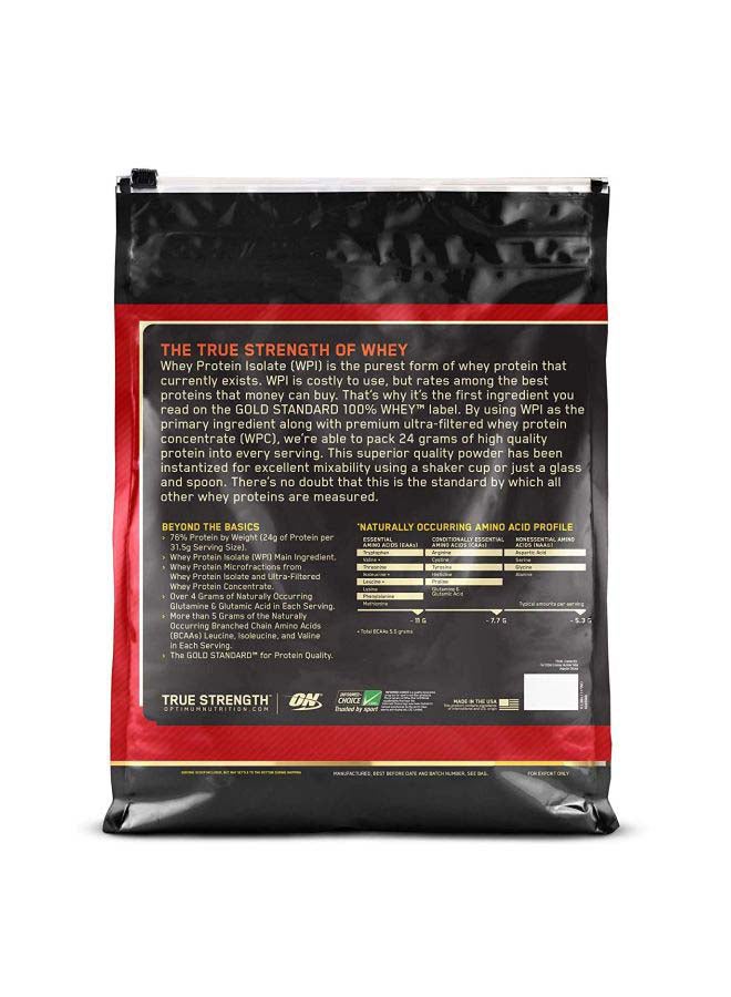 Optimum Nutrition Gold Standard Whey Protein - Double Rich Chocolate - 10 LB  - Image 2