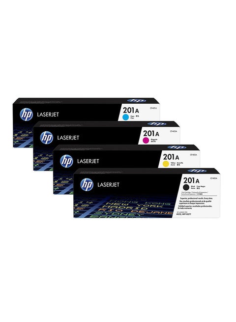 201A Toner Set CF400A, CF401A, CF402A, CF403A Black Cyan Yellow Magenta