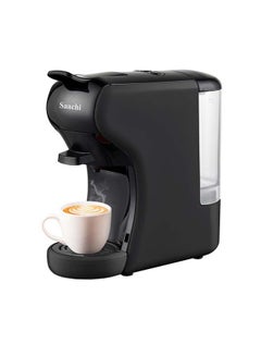Saachi Multi Capsule Coffee Machine with 19 Bar Automatic Steam Pressure Pump, Compatible with Coffee Powder, Nespresso and Dolce Gusto Capsules 1450 W NL-COF-7058C-BK Black  - Image 2