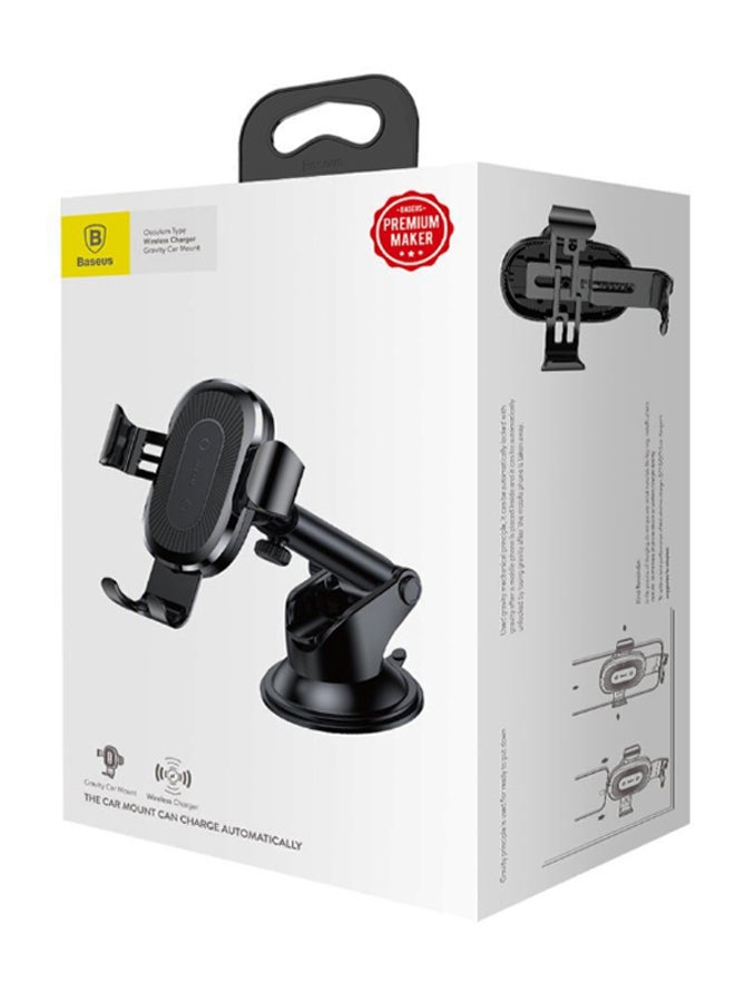 Baseus - Gravity Osculum Wireless Car Mount Black - Image 1