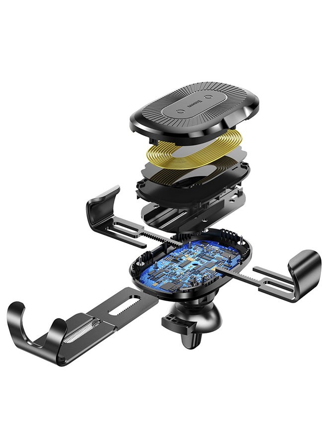 Baseus - Gravity Osculum Wireless Car Mount Black - Image 1