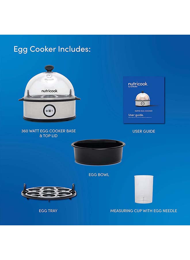 nutribullet Nutricook Rapid Egg Cooker 360.0 W NC-EC360 Bronze  - Image 4