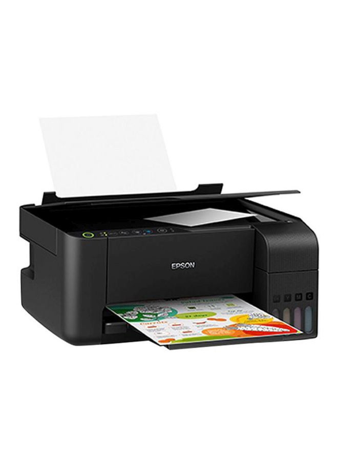 EPSON - Epson EcoTank L3150 Print/Scan/Copy Wi-Fi Tank Printer Black - Image 1