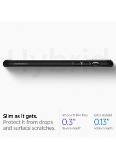 Spigen Ultra Hybrid Case Cover For Apple iPhone 11 Pro Max Matte Black  - Image 4