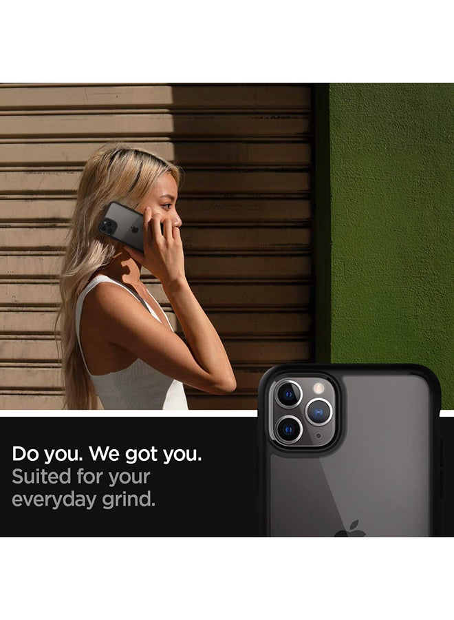 Spigen Ultra Hybrid for iPhone 11 Pro Case Cover - Matte Black/Clear - Image 5