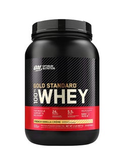 Optimum Nutrition Gold Standard 100 Percent Whey Protein - French Vanilla Creme - 907 Gram  - Image 1
