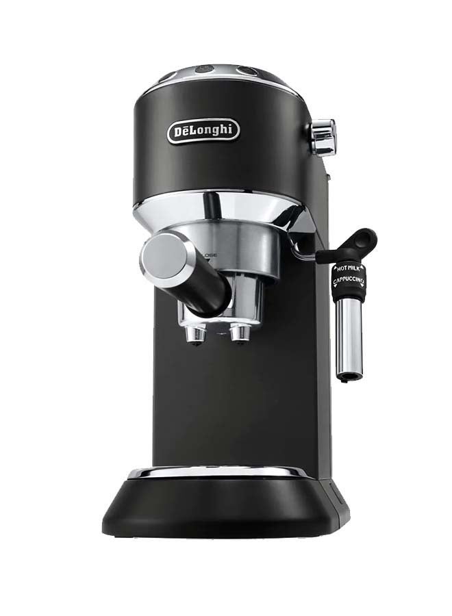 Dedica Pump Espresso Manual Coffee Machine | Cappuccino, Latte Macchiato With Milk Frother | Thermo Block Heating System For Accurate Temperature | Easy To Clean | 1.1 L 1450 W EC685.BK Black/Silver - https://f.nooncdn.com/p/v1634462069/N36746397A_2.jpg?width=original