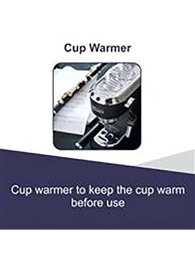 De'Longhi Dedica Pump Espresso Manual Coffee Machine | Cappuccino, Latte Macchiato With Milk Frother | Thermo Block Heating System For Accurate Temperature | Easy To Clean | 1.1 L 1450 W EC685.BK Black/Silver