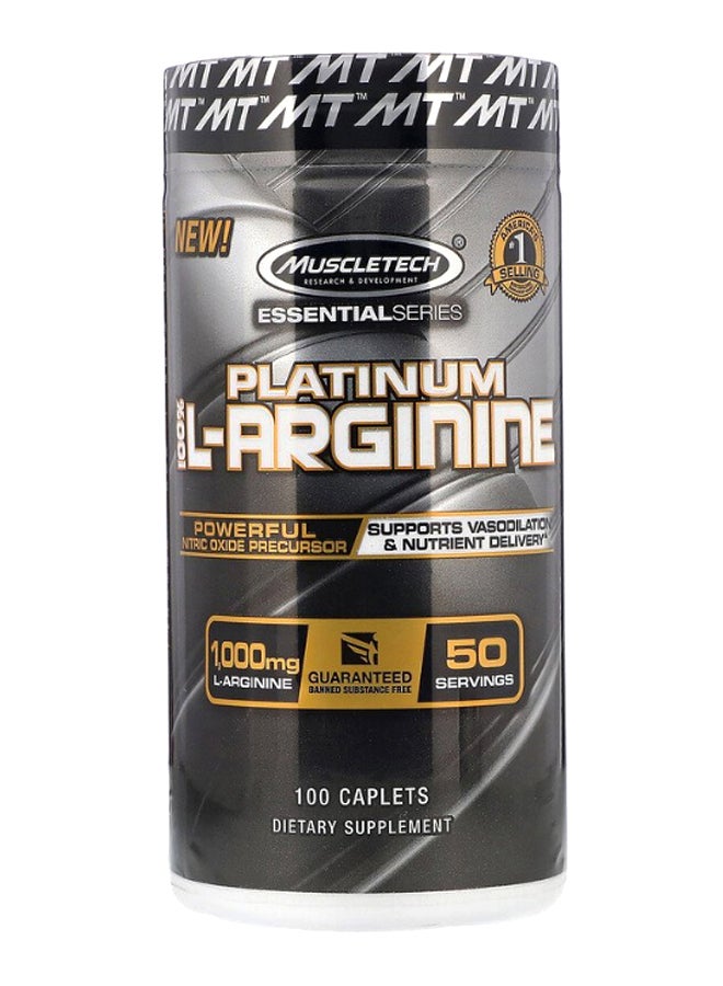 MuscleTech - Platinum L- Arginine Unflavored Caplets - Image 1
