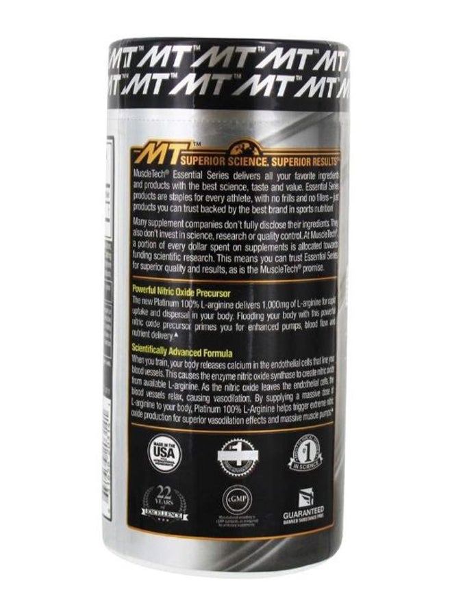 MuscleTech - Platinum L- Arginine Unflavored Caplets - Image 1