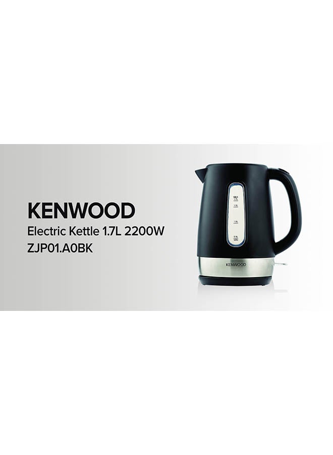 KENWOOD - Cordless Electric Kettle With Auto Shut-Off & Removable Mesh Filter 1.7 L 2200 W ZJP01.A0BK Black/Silver - Image 1