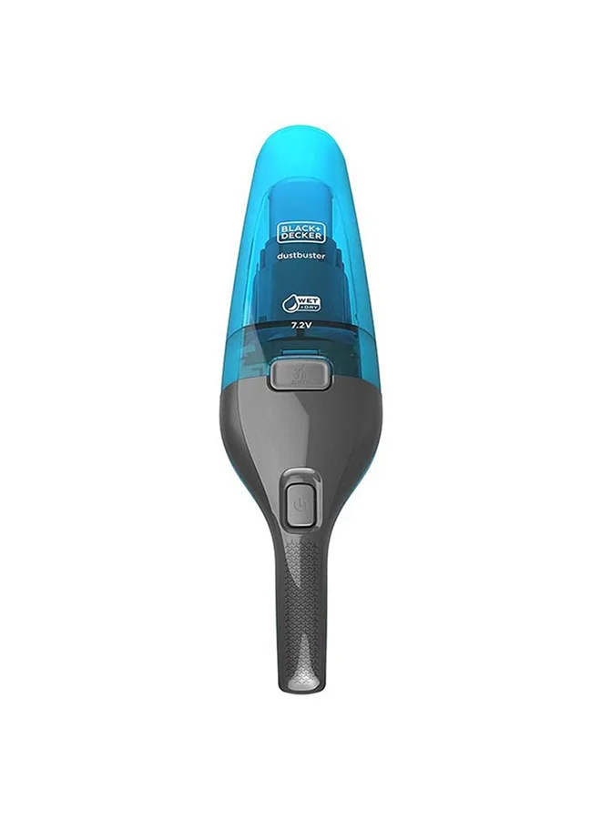 BLACK+DECKER Cordless Dustbuster Handheld Vacuum Cleaner, Wet & Dry, 7.2V 1.5Ah Li-Ion Battery, 385ml Capacity, Includes Charger Base, 385 ml 10.8 W WDC215WA-B5 Blue/Grey