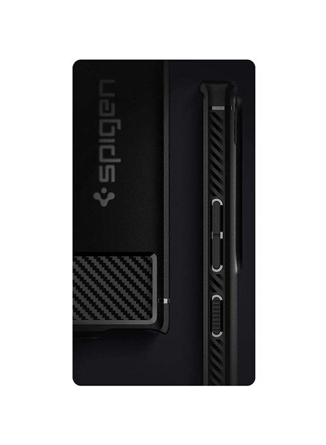 سبايجن غطاء حماية راجد آرمور لهاتف سامسونج جالاكسي نوت 20 ألترا مقاس 6.9 بوصات أسود غير لامع - Image 2