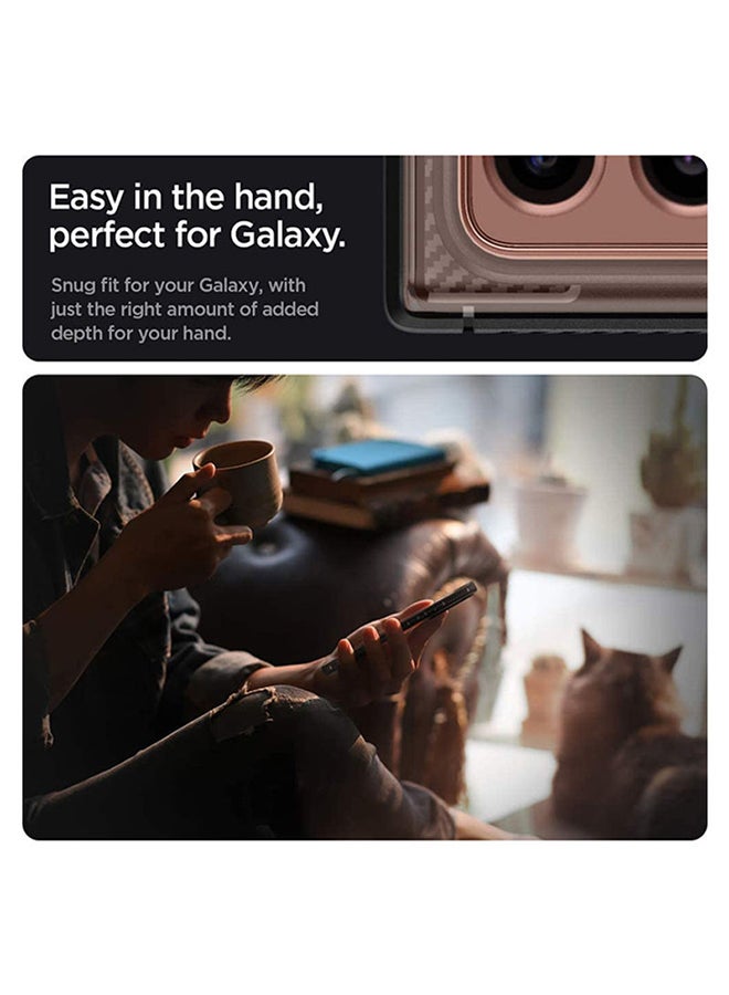 سبايجن غطاء حماية راجد آرمور لهاتف سامسونج جالاكسي نوت 20 ألترا مقاس 6.9 بوصات أسود غير لامع - Image 5