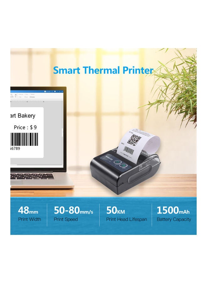 Aibecy Mini Portable Thermal Printer Black  - Image 5
