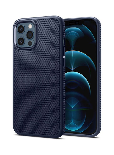 Protective Case Cover For iPhone 12 Pro Max Liquid Air Navy Blue