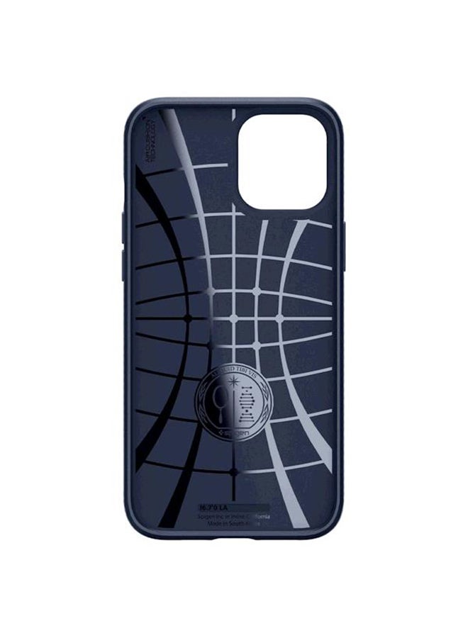 Spigen Protective Case Cover For iPhone 12 Pro Max Liquid Air Navy Blue  - Image 4