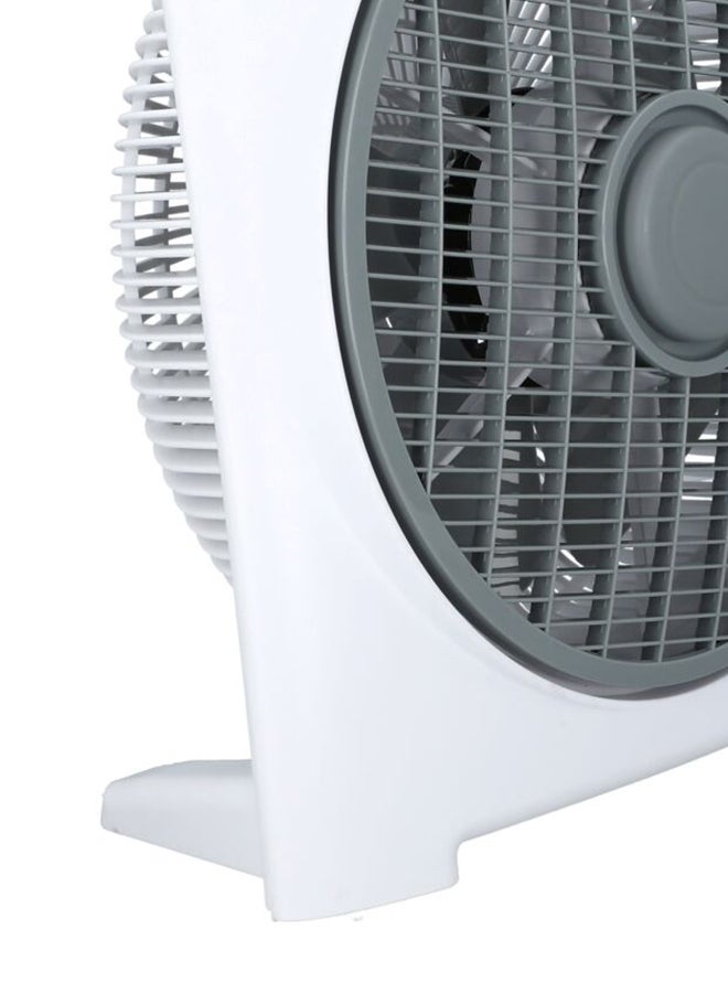 NIKAI - 12” Box Fan With Timer, 5 PP Blades, 3 Speeds, Rotating Grill, 60-Min Timer, Energy-Efficient, Child Safe Personal Desk Fan, Ideal For Office, And Home NF755N2 Grey - Image 1
