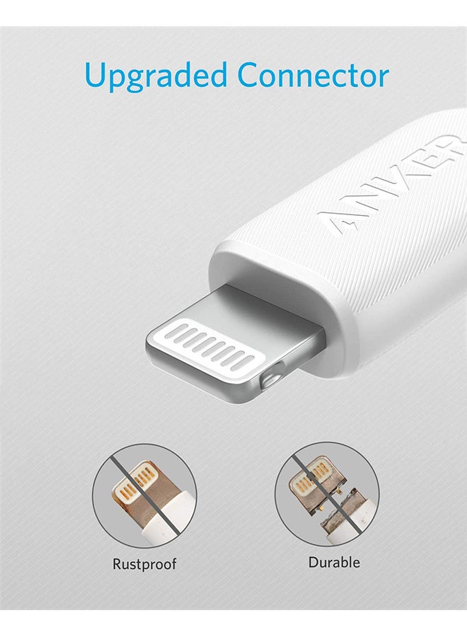 Anker - PowerLine III with USB A cable with Lightning connector 1.8M White - Image 1