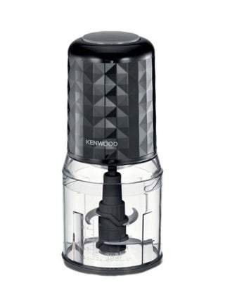 Electric Food Chopper With 500Ml Bowl, Dual Speed, Stainless Steel Quad Blade, Rubber Lid, Ice Crush Function 0.8 L 400 W CHP40.000BK Black - v1634462244/N43281307A_1