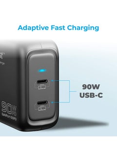 PROMATE 90W Power Delivery GaNFast Charging Adaptor Black  - Image 3
