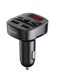 Earldom Bluetooth FM Transmitter Fast Car Charger Black  - Image 1