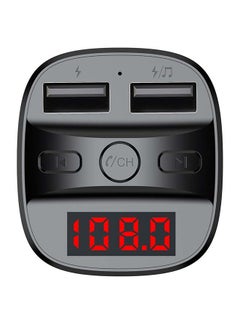 Earldom Bluetooth FM Transmitter Fast Car Charger Black  - Image 5