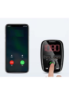 Earldom Bluetooth FM Transmitter Fast Car Charger Black  - Image 4
