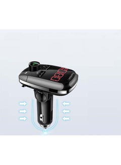 Earldom Bluetooth FM Transmitter Fast Car Charger Black  - Image 5