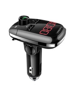 Earldom Bluetooth FM Transmitter Fast Car Charger Black  - Image 1