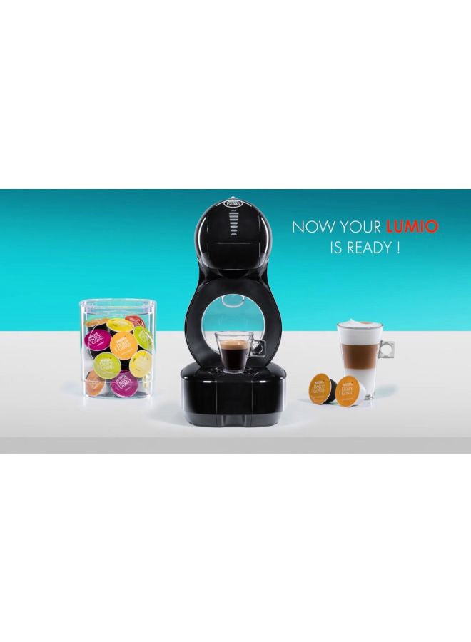 Nescafe - Dolce Gusto Lumio Coffee Machine 1 L 1500 W DG0132180893-B Black/Clear - Image 1