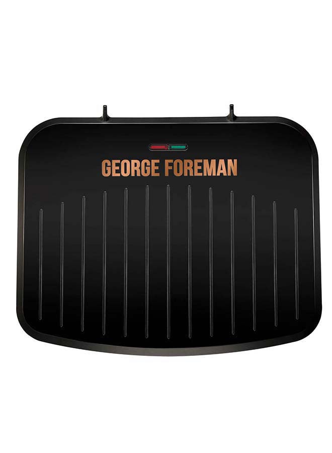 George Foreman Electric Indoor Medium Fit Grill Versatile Griddle, Hot Plate, And Toastie Machine With Improved Non-Stick Coating And Speedy Heat Up 1630 W 25811 Black Copper - Image 1