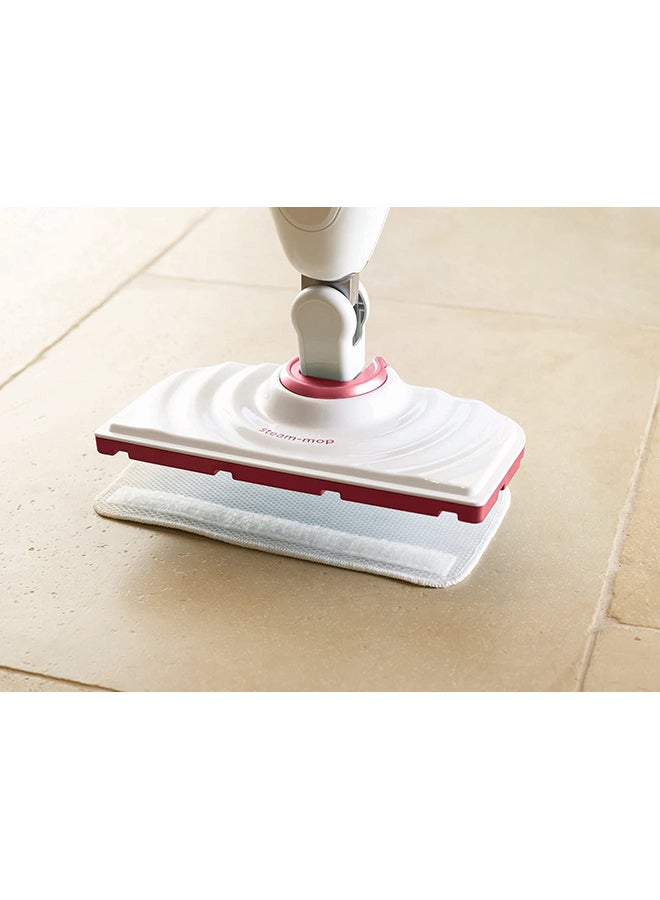 BLACK+DECKER - Steam Mop Cleaner with Auto Floor select technology and 180° Swivel Steeringn 1600 W BDS1616R-QS White/Red - Image 1