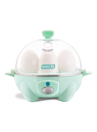 Rapid Egg Cooker: 6 Egg Capacity Electric Egg Cooker For Hard Boiled Eggs, Poached Eggs, Scrambled Eggs, Or Omelets With Auto Shut Off Feature 360 W DEC005AQ Green/Clear - v1634462342/N49692116A_1