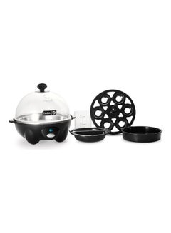 Dash Rapid Egg Cooker: 6 Egg Capacity Electric Egg Cooker For Hard Boiled Eggs, Poached Eggs, Scrambled Eggs, Or Omelets With Auto Shut Off Feature 360 W DEC005BK Black/Clear  - Image 2