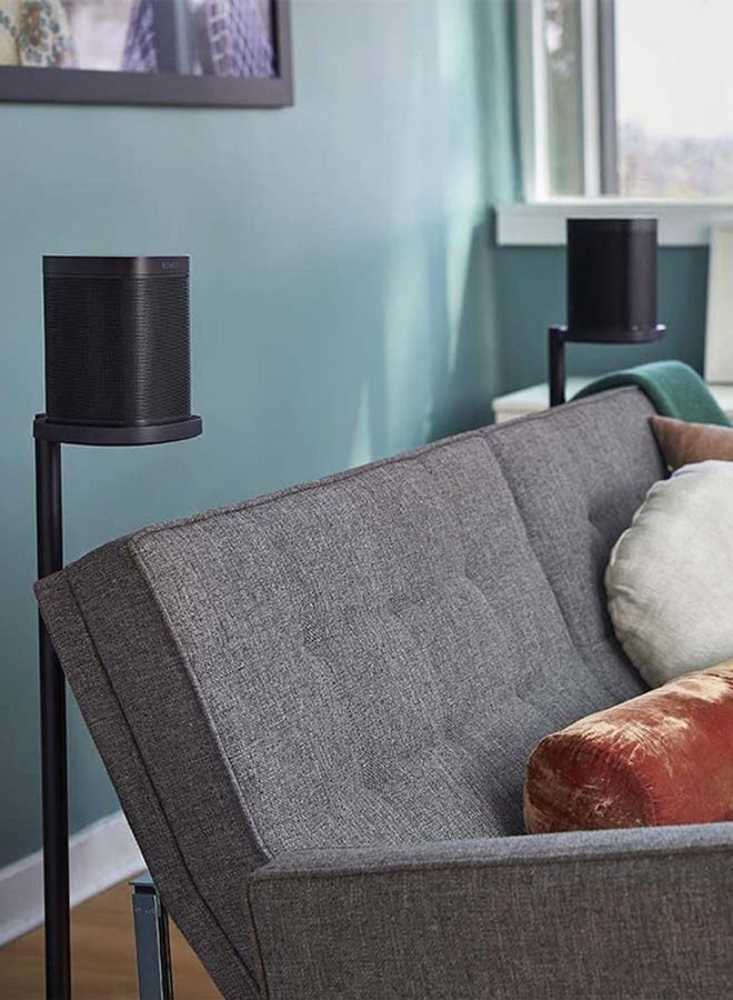 Sonos - Pair - Stands For One And Play:1 SS1FSWW1BLK Black - Image 1