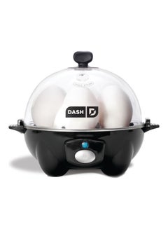 Rapid Egg Cooker: 6 Egg Capacity Electric Egg Cooker For Hard Boiled Eggs, Poached Eggs, Scrambled Eggs, Or Omelets With Auto Shut Off Feature 360 W DEC005BK Black/Clear - v1634462345/N49692117A_1