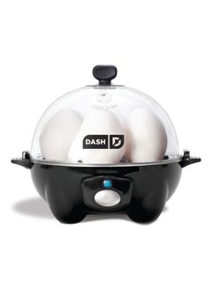 Dash Rapid Egg Cooker: 6 Egg Capacity Electric Egg Cooker For Hard Boiled Eggs, Poached Eggs, Scrambled Eggs, Or Omelets With Auto Shut Off Feature 360 W DEC005BK Black/Clear  - Image 1