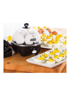 Dash Rapid Egg Cooker: 6 Egg Capacity Electric Egg Cooker For Hard Boiled Eggs, Poached Eggs, Scrambled Eggs, Or Omelets With Auto Shut Off Feature 360 W DEC005BK Black/Clear  - Image 4