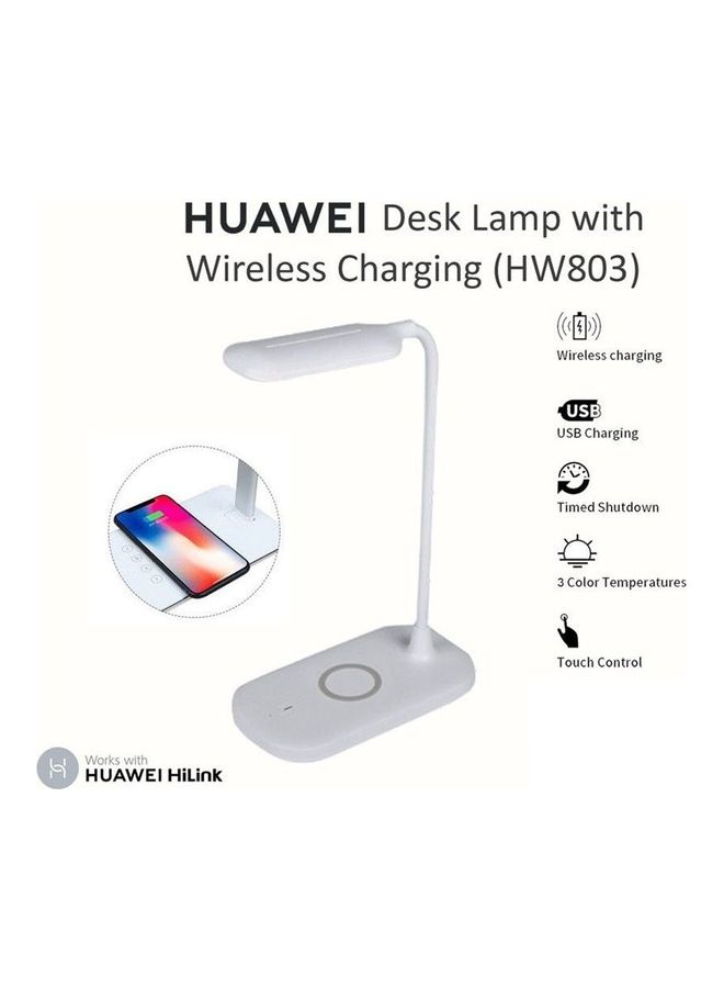 هواوي مصباح HW803 مكتبي مزود بخاصية الشحن اللاسلكي أبيض  - Image 3