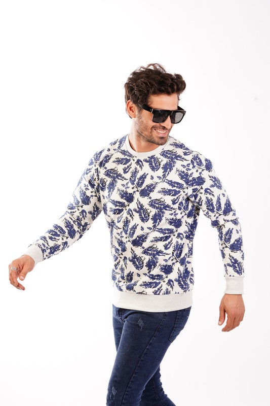Marco Panucci SweatShirt Milton Round Printed Grey - Image 3